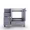 Castello Usa Yamyam 36" Gray Vanity with Chrome Handles (Right Base Only) CB-YAM-36G-R-CHR-VBO - alternate 2